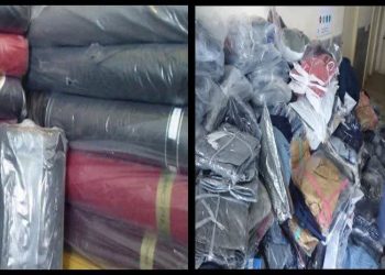 کشف محموله قاچاق پارچه‌های خارجی در تالش