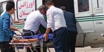 انتقال هوایی بیمار مسموم از تالش به رشت توسط بالگرد اورژانس ۱۱۵ گیلان