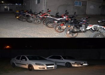 توقیف ۲۲ موتورسیکلت و ۲ خودروی متخلف در طرح ارتقای امنیت اجتماعی تالش