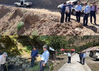 بازدید بخشدار مرکزی تالش از پروژه‌های روستاهای فاقد دهیاری بخش مرکزی شهرستان تالش