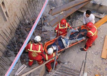 در حین کار صورت گرفت؛     سقوط کارگر ۳۸ ساله ساختمانی در تالش جان او را گرفت
