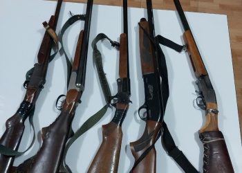 کشف و ضبط ۵ قبضه سلاح شکاری در تالش