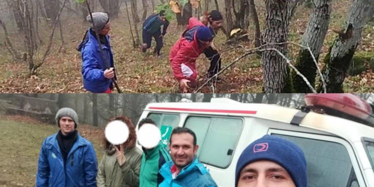 نجات زوج قمی سرگردان در جنگل‌های محور اسالم به الماس