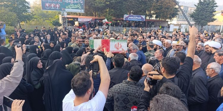 پیکر ۲ شهید گمنام در تالش تشییع شد