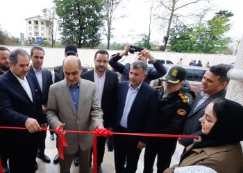 گلباران مزار شهید گمنام و افتتاح سالن تشریح پزشکی قانونی در تالش با حضور استاندار گیلان