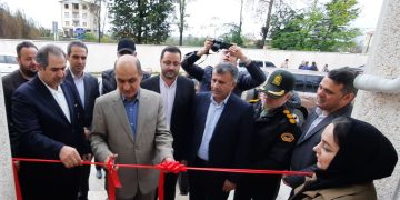 گلباران مزار شهید گمنام و افتتاح سالن تشریح پزشکی قانونی در تالش با حضور استاندار گیلان