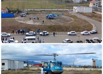 انتقال اورژانسی مصدوم سوختگی تالشی به رشت با استفاده از اورژانس هوایی گیلان